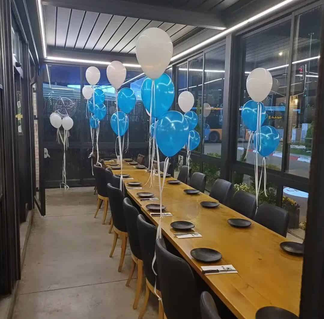 עיצוב שולחן בבלונים