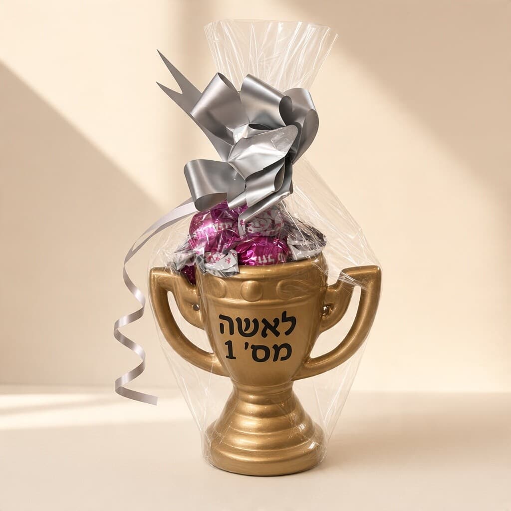 גביע "לאשה מס' 1" עם שוקולדים
